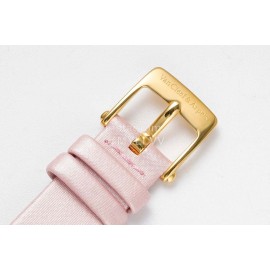 Van Cleef Arpels New Sapphire Crystal Glass Zircon Mosaic Watch Pink