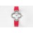 Van Cleef Arpels New Sapphire Crystal Glass Zircon Mosaic Watch Red