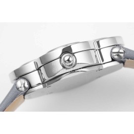 Van Cleef Arpels New Sapphire Crystal Glass Zircon Mosaic Watch Gray