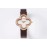 Van Cleef Arpels New Sapphire Crystal Glass Zircon Mosaic Watch Brown