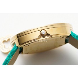 Van Cleef Arpels 316 Refined Steel 32mm Dial Watch Green