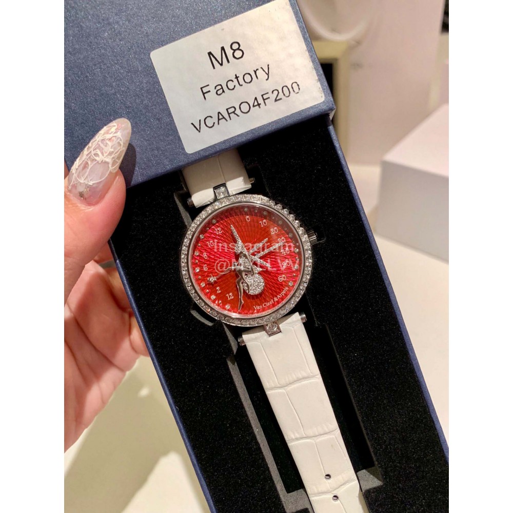 Van Cleef Arpels New Diamond Quartz Watch White