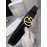Versace Calf Leather Gold V-Shaped Buckle 40mm Belt