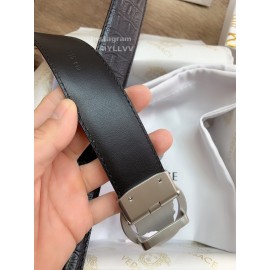 Versace Calf Leather Silver Automatic Buckle 35mm Belt For Men