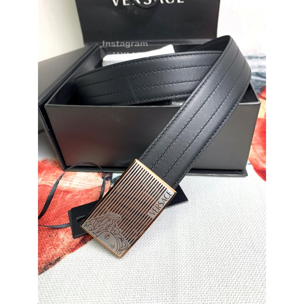 Versace Fashion Calf Leather Medusa Buckle 35mm Belt 