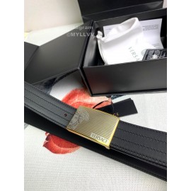 Versace Calf Leather Medusa Buckle 35mm Belt 