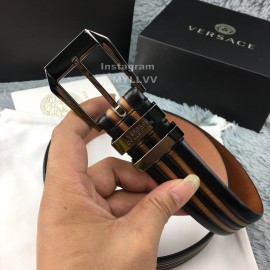 Versace New Leather Pin Buckle 35mm Business Leisure Belt Brown