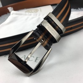 Versace New Leather Pin Buckle 35mm Business Leisure Belt Brown