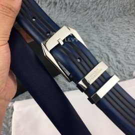 Versace New Leather Pin Buckle 35mm Business Leisure Belt Blue