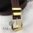 Versace New Leather Pin Buckle 35mm Business Leisure Belt Wine Red