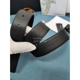 Versace Fashion Calf Leather Medusa Square Buckle 35mm Belt 