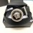 Versace Black Calf Leather Medusa Round Silver Buckle 40mm Belt 