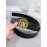 Versace Embossed Calf Leather Round Gold Medusa Buckle 40mm Belt 