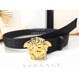 Versace Greek Fret Pattern Gold Medusa Buckle 40mm Belt