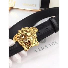 Versace Greek Fret Pattern Gold Medusa Buckle 40mm Belt