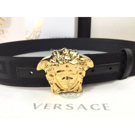 Versace Greek Fret Pattern Gold Medusa Buckle 40mm Belt