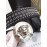 Versace Black Calf Leather Silver Round Buckle 40mm Belt