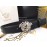 Versace Black Calf Leather Silver Medusa Buckle 40mm Belt