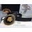 Versace Fashion Black Cowhide Gold Oval Buckle 35mm Belt
