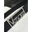 Versace Black Calf Leather Silver Letter Hollow Steel Buckle 35mm Belt