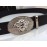 Versace Black Calf Leather Silver Crystal Medusa Buckle 40mm Belt