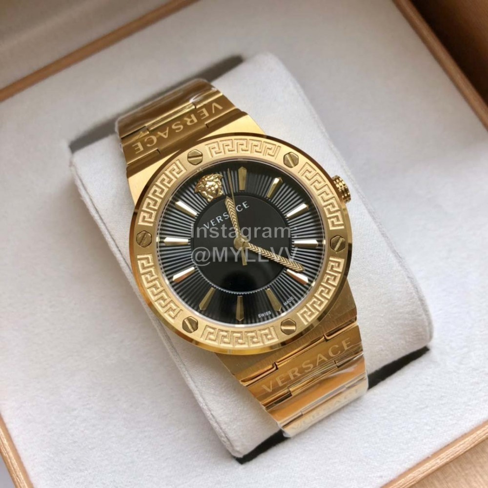 Versace Vevi Series Sapphire Crystal 50m Living Waterproof Watch Black