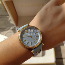 Versace Vcq Series Quartz Watch For Women Blue