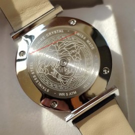 Versace Vcq Series Quartz Watch For Women Dark Blue