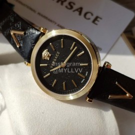 Versace Vcq Series Quartz Watch For Women Black