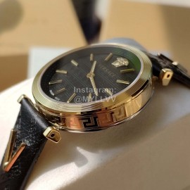 Versace Vcq Series Quartz Watch For Women Black