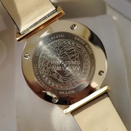 Versace Vcq Series Quartz Watch For Women Black