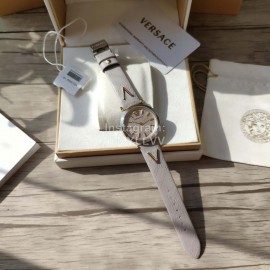 Versace Vcq Series Quartz Watch For Women Gray