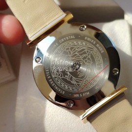 Versace Vcq Series Quartz Watch For Women Gray