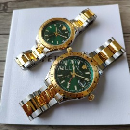 Versace Vcq Series Quartz Watch For Men And Women Green