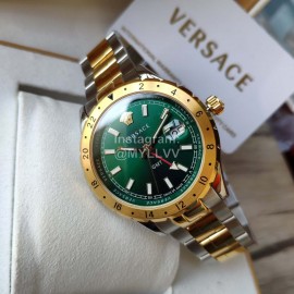 Versace Vcq Series Quartz Watch For Men And Women Green