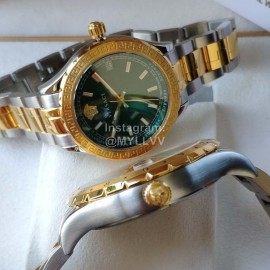 Versace Vcq Series Quartz Watch For Men And Women Green