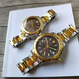 Versace Vcq Series Quartz Watch For Men And Women Brown