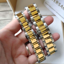 Versace Vcq Series Quartz Watch For Men And Women Brown