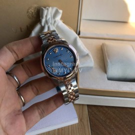 Versace Audrey V Steel Strap 38mm Dial Watch Blue