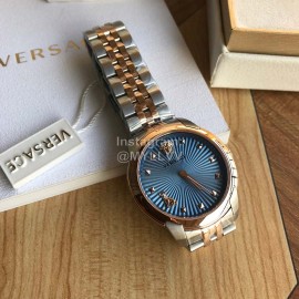 Versace Audrey V Steel Strap 38mm Dial Watch Blue