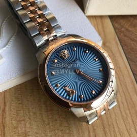 Versace Audrey V Steel Strap 38mm Dial Watch Blue