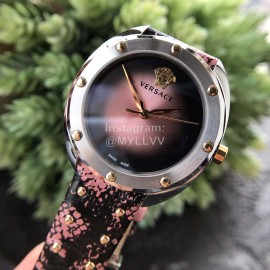 Versace Vebm Series 38mm Fine Steel Case Watch For Women Pink