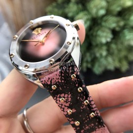 Versace Vebm Series 38mm Fine Steel Case Watch For Women Pink