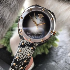 Versace Vebm Series 38mm Fine Steel Case Watch For Women White