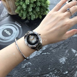 Versace Vebm Series 38mm Fine Steel Case Watch For Women White