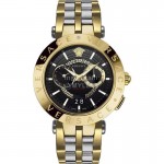 Versace Vebv Series Multifunctional Large Dial Watch For Men Black