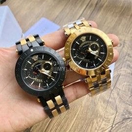 Versace Vebv Series Multifunctional Large Dial Watch For Men Black