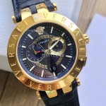 Versace Vebv Series Multifunctional Large Dial Watch For Men Navy