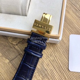 Versace Vebv Series Multifunctional Large Dial Watch For Men Navy