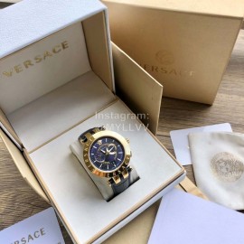 Versace Vebv Series Multifunctional Large Dial Watch For Men Navy
